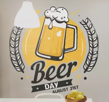 Beer Logo drink wall sticker - TenStickers