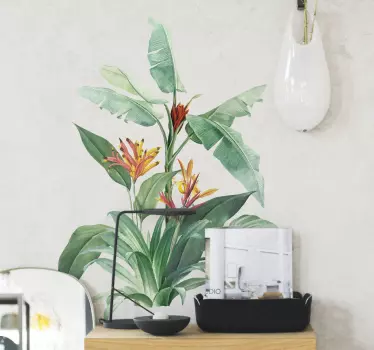 Big tropical leafs plant decals - TenStickers