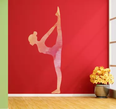 Bikram yoga wall decal - TenStickers