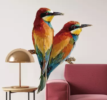 Bird couple bird decal - TenStickers