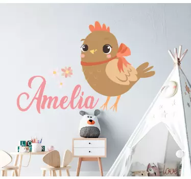 Bird wall sticker cute bird design - TenStickers