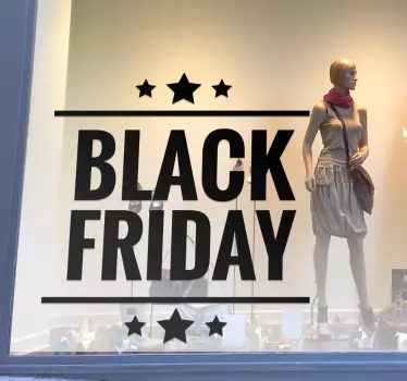 Black Friday Decorative Sticker - TenStickers