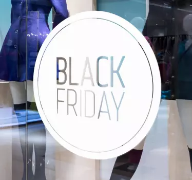 "black friday" monocolor shop window sticker - TenStickers