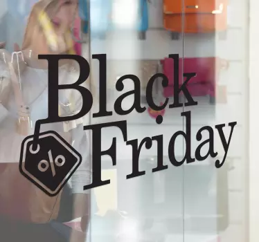 Black Friday Promo window sticker - TenStickers