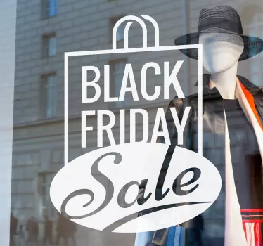 black friday sale bag stickers black friday - TenStickers