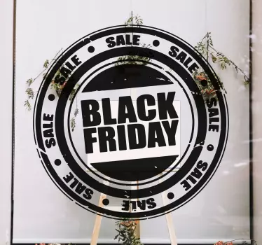 Black Friday sale stamp decal - TenStickers