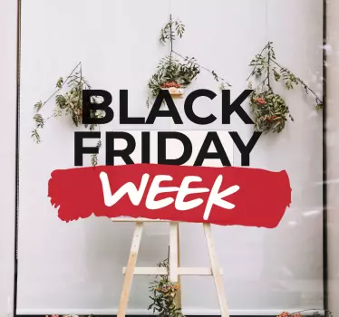 Black friday week stickers black friday - TenStickers