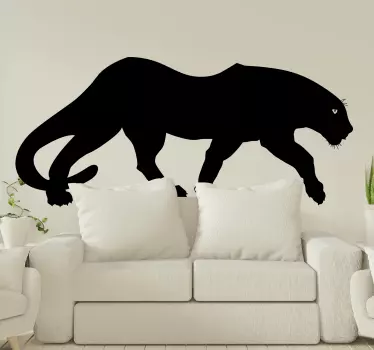 Black Panther wild animal sticker - TenStickers