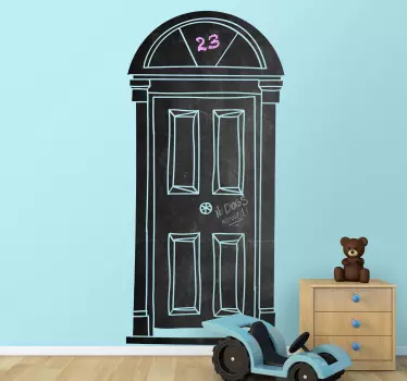 Blackboard Door Sticker - TenStickers