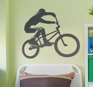 BMX Biker Wall Sticker - TenStickers