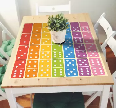 Board game dominoes decals for furniture - TenStickers