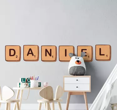 Board game scrabble text game decal - TenStickers