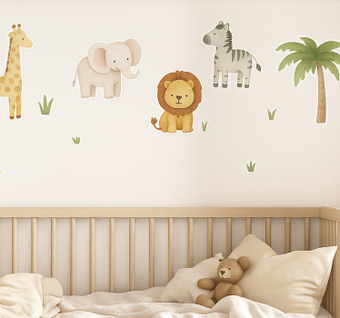 Boho jungle set illustration sticker - TenStickers