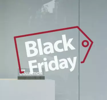 Bold Sale Tag Black Friday sticker - TenStickers