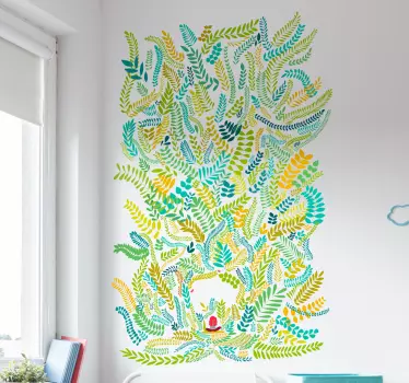 Bonita del Norte floral wall decal - TenStickers