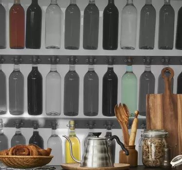 Bottle Collection Photography Wall Mural - TenStickers