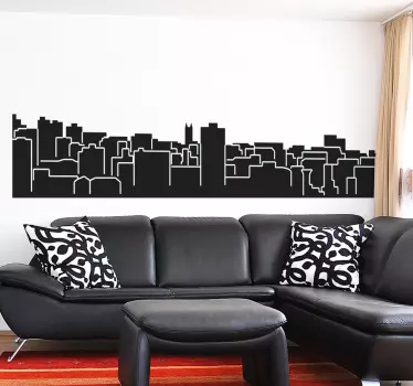 Bristol Skyline Sticker - TenStickers