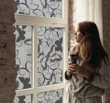 Butterflies window foil decal - TenStickers
