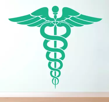 Caduceus Health Symbol Wall Sticker - TenStickers