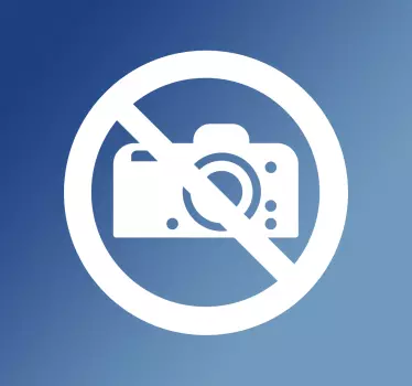 Camera Prohibition Symbol object sticker - TenStickers