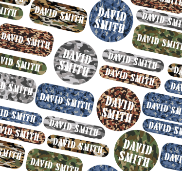 camo school designs custom sticker - TenStickers