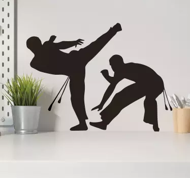 Capoeira wall decor - TenStickers