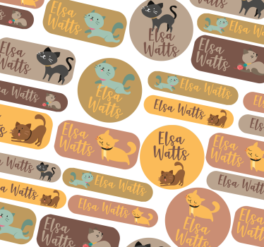 cat school designs custom sticker - TenStickers