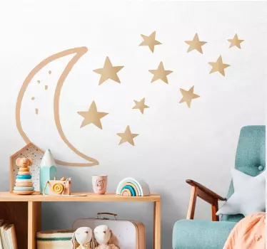 Celestial Bodies and Night Sky wall stickers for kid - TenStickers