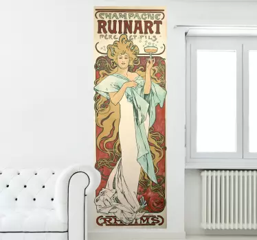 Champagne Ruinart Poster Sticker - TenStickers