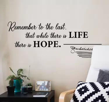 Charles Dickens inspirational quotes wall art stickers - TenStickers