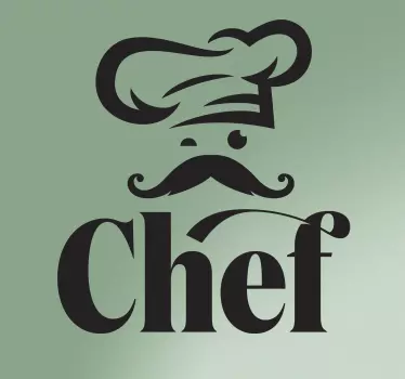 Chef kitchen wall decal - TenStickers