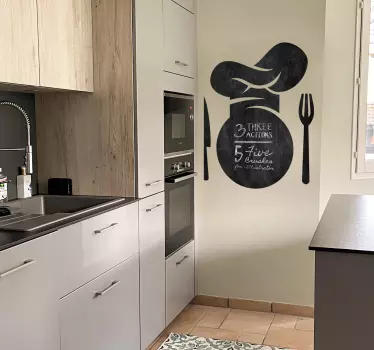 ChefChef (noun): a skilled and trained professional cook who is p - TenStickers
