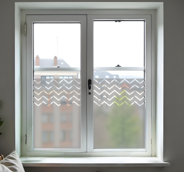 chevron pattern window sticker - TenStickers