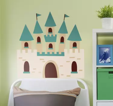 Child castle headboard wall decal - TenStickers