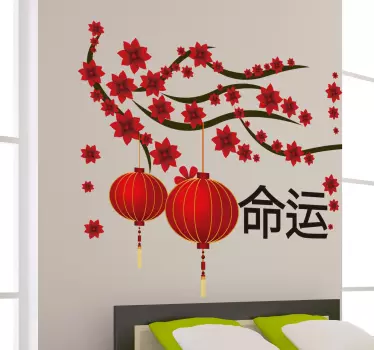 Chineese destination oriental wall decor - TenStickers