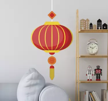 Chinese lantern oriental wall decor - TenStickers