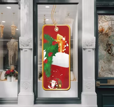 Christmas Label Sticker - TenStickers