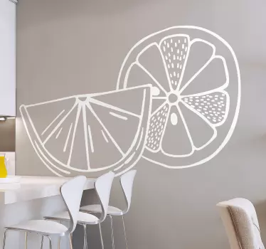 Citrus fruits vinyl wall decal - TenStickers