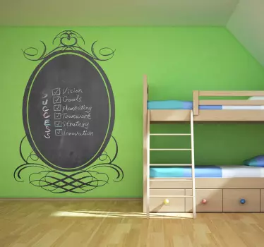Classic Frame Blackboard - TenStickers