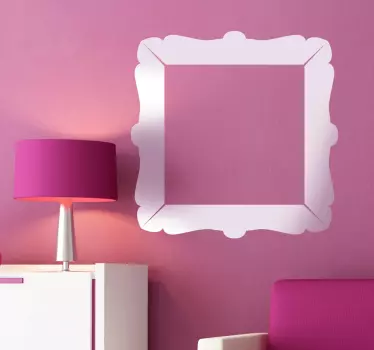 Classic Square Frame Sticker - TenStickers