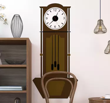 Classic Wall Clock Sticker - TenStickers