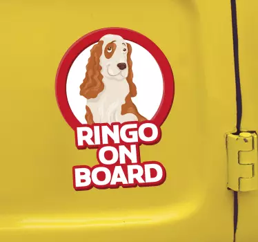 Cocker Spaniel Pet on Board Sticker - TenStickers