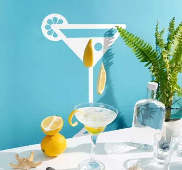 Kitchen wall sticker cocktail - TenStickers