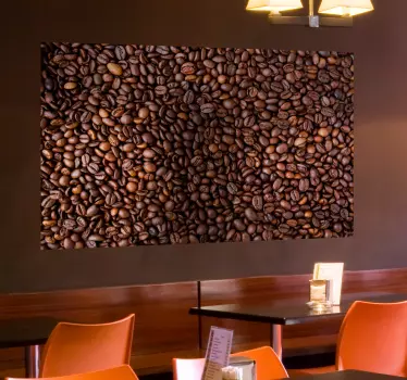 Coffee texture wall mural decal - TenStickers
