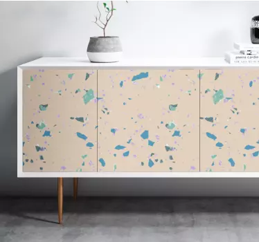 Colorful terrazzo stone decals for furniture - TenStickers