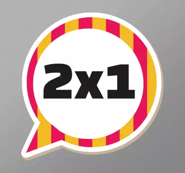 Colourful Customisable Speech Bubble Shop Decal - TenStickers