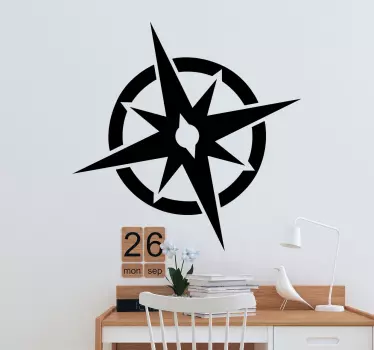Compass Rose Wall Sticker - TenStickers