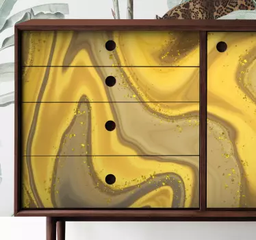 Contrasting colors marble effect decals for furniture - TenStickers