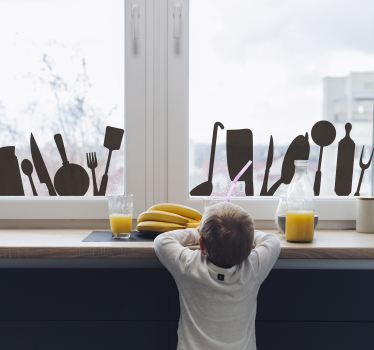 Cookware window decal - TenStickers