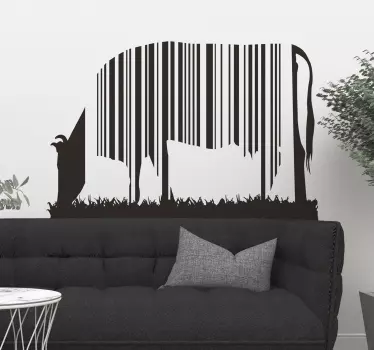 Cow Wall Sticker - TenStickers